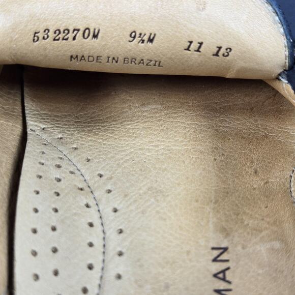Martin Dingman Driving Loafers Mens 9.5M Black Suede Leather Bit Moc Toe Brazil